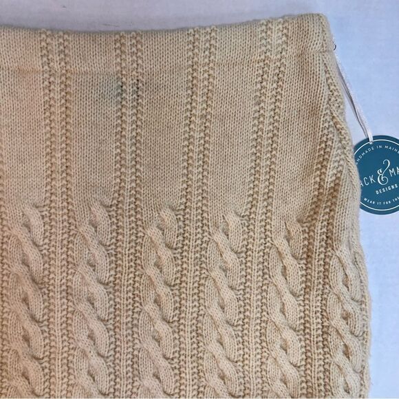 Jack & Mary Designs Upcycled Bun Warmer Wool Cable Knit Skirt S - Picture 5 of 10